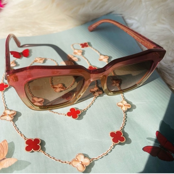 MCM Gradient Red and Gold Sunglasses main image 5